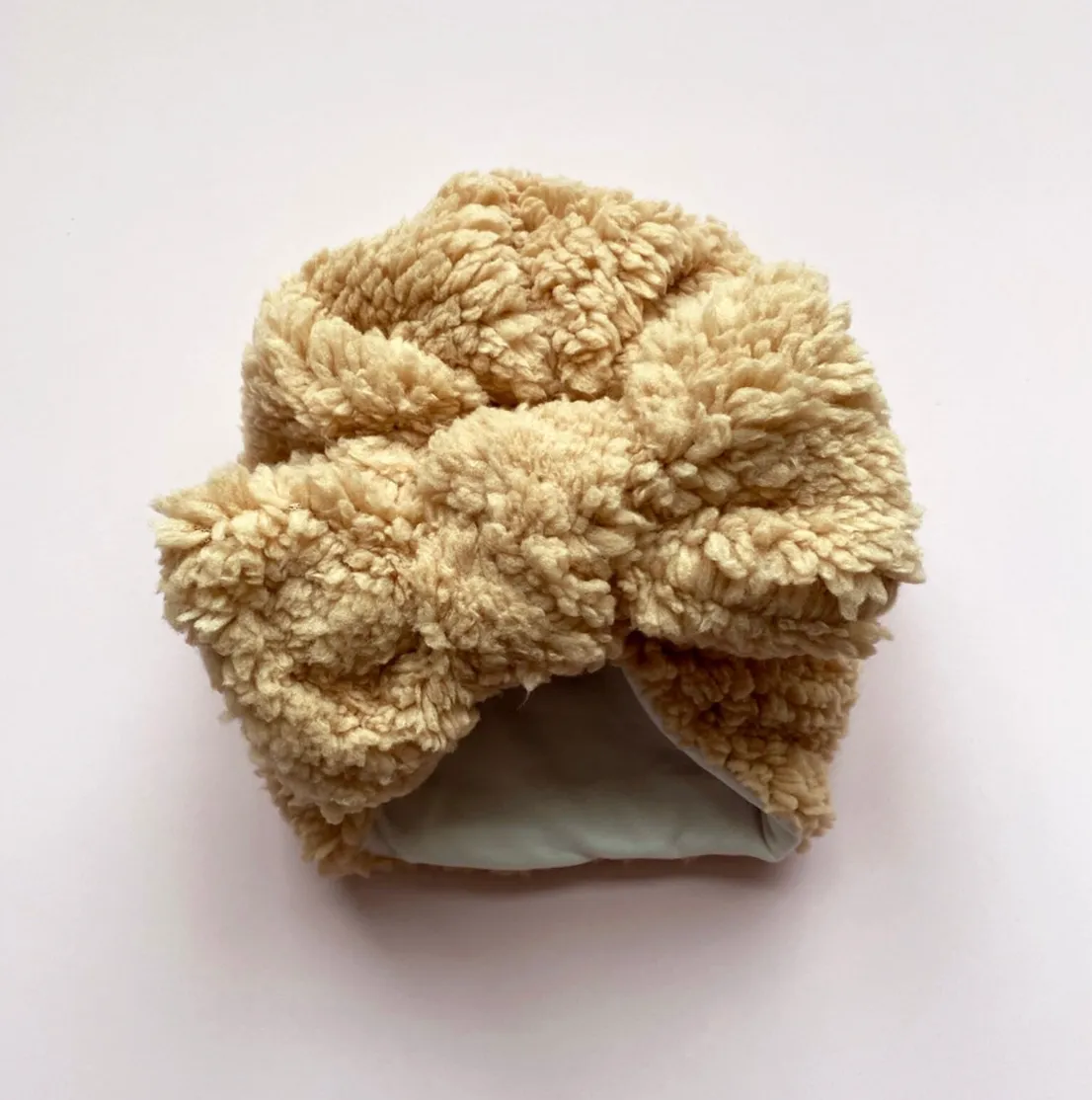 Baby Girl Teddy Bow Turban Beanie