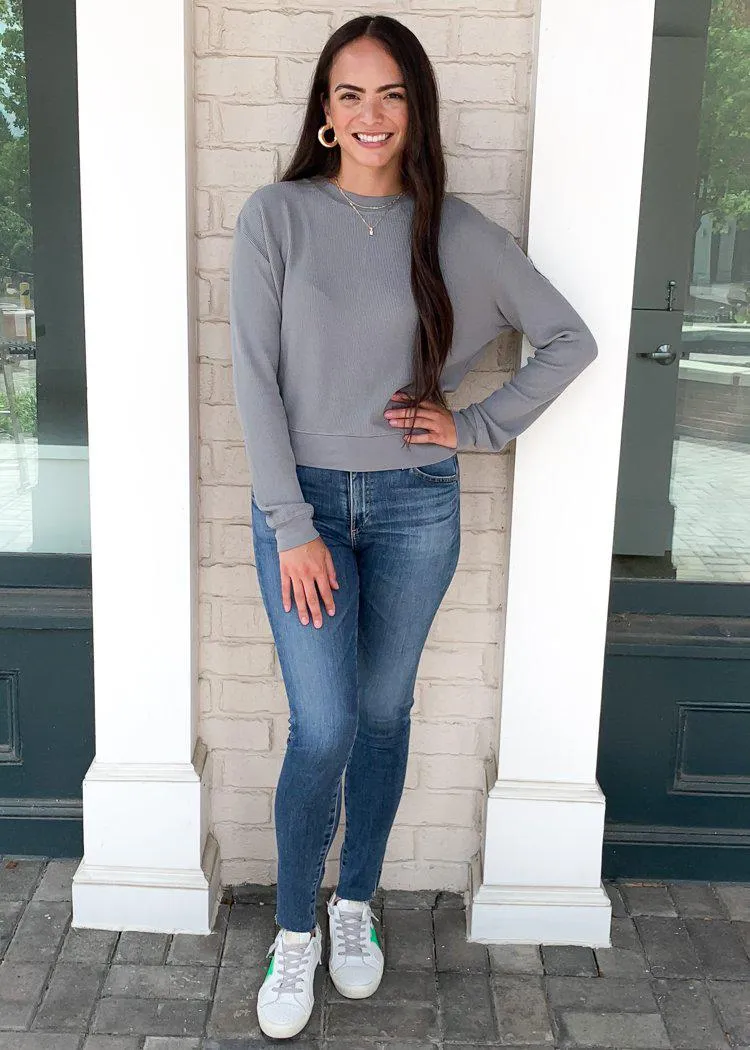 Bobi Essentials Cropped Long Sleeve Thermal