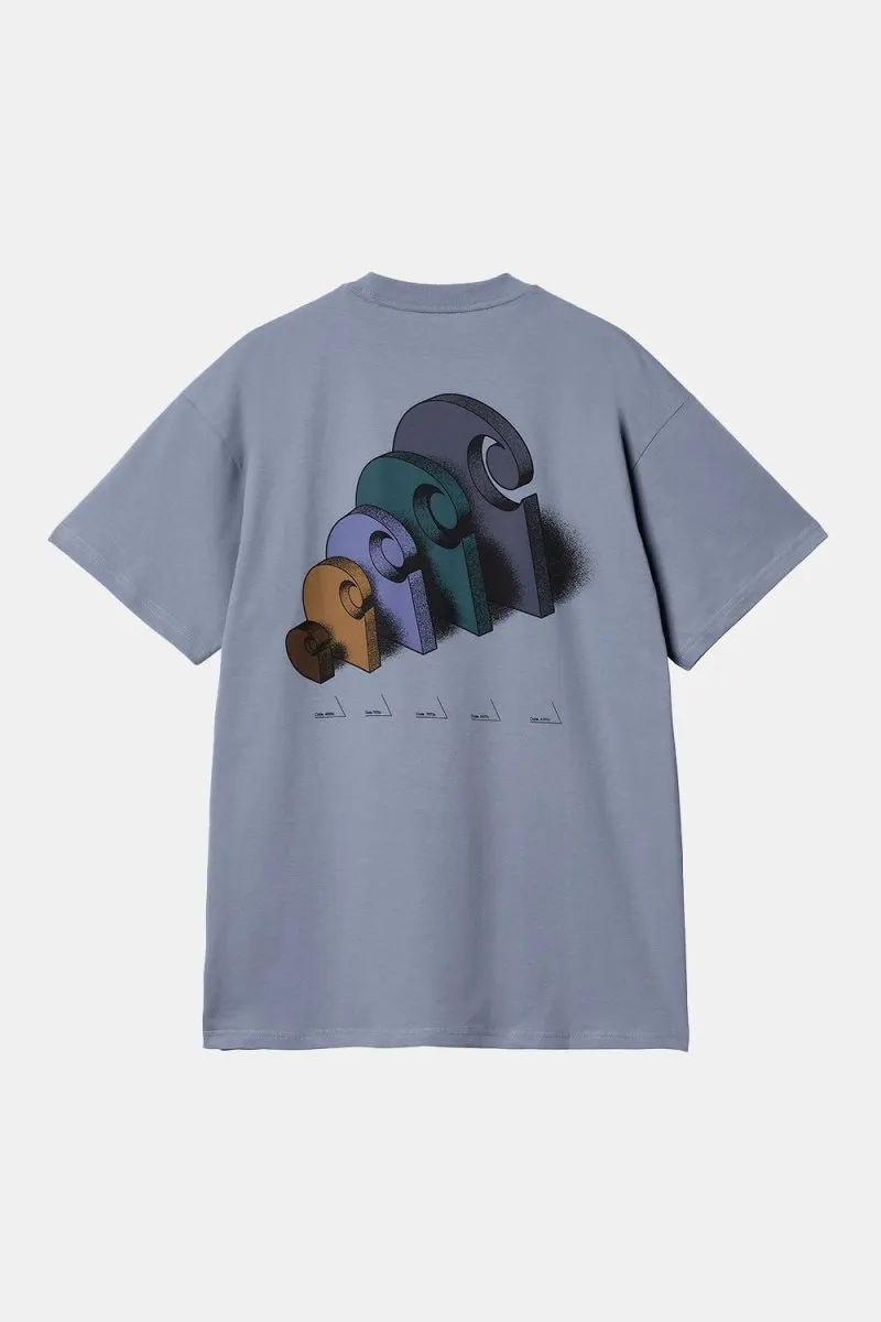 Carhartt WIP Short Sleeve Diagram C T-Shirt (Bay Blue)