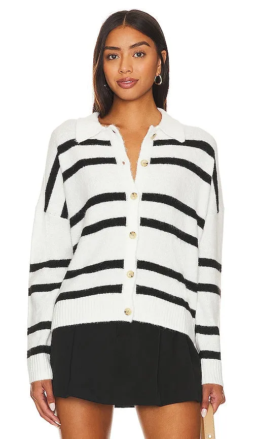 Central Park West Bobbie Button Up in White