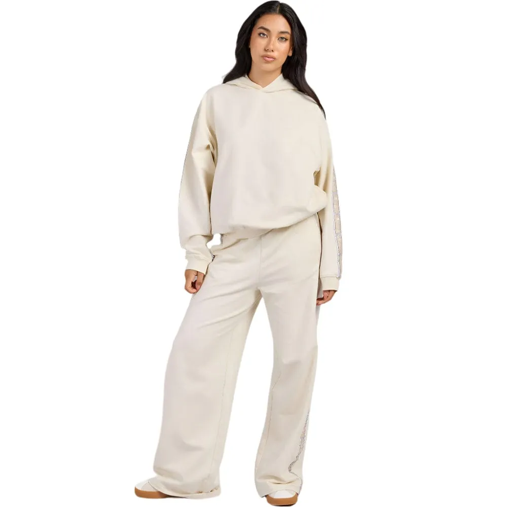 Champion Womens Lux Taping Hoodie - Natural