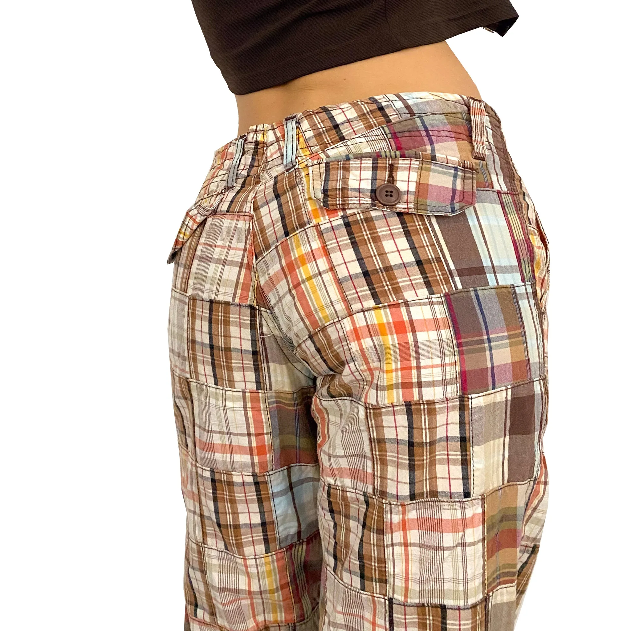 Chor Plaid Patchwork Pants (S)