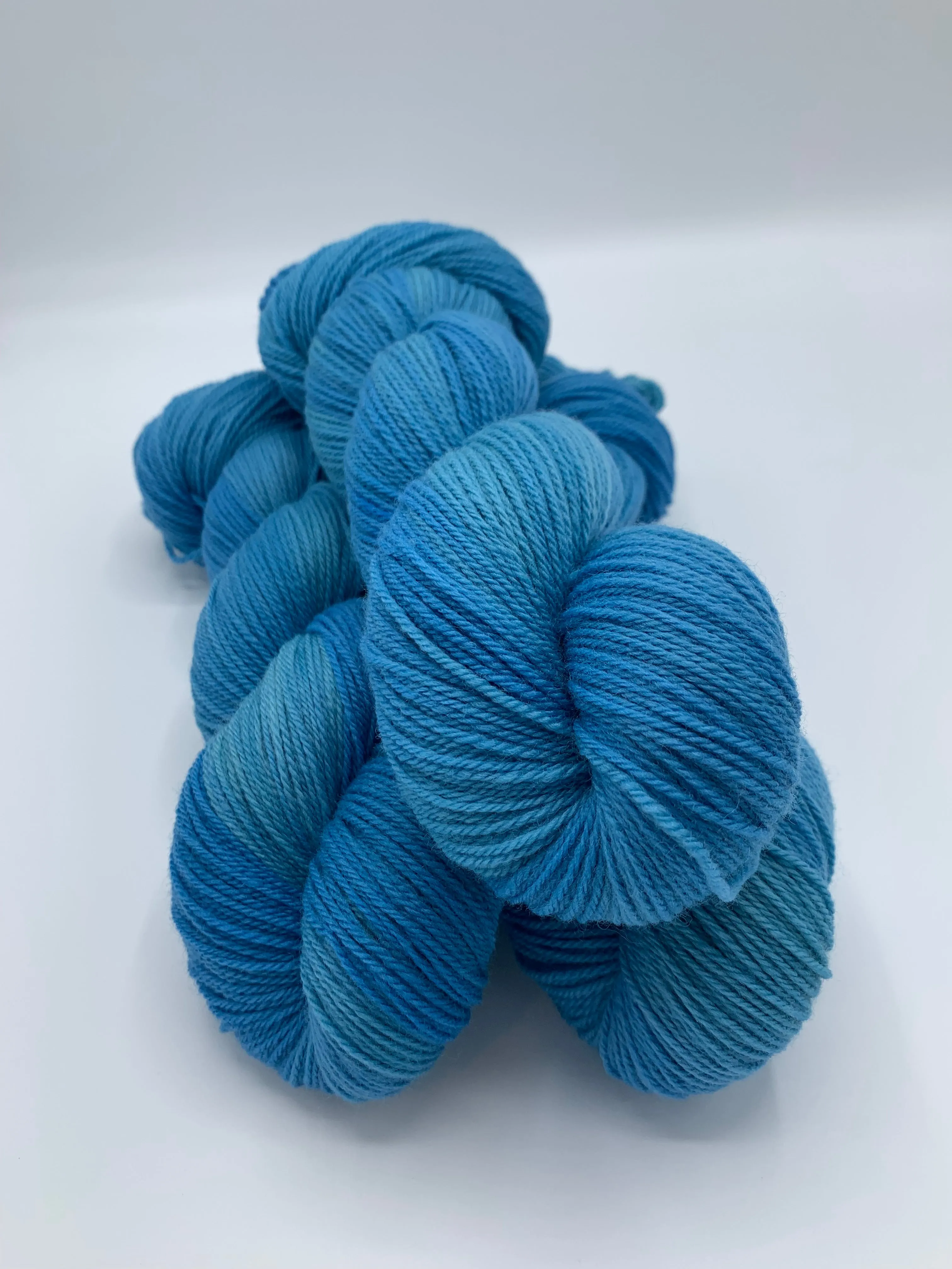 Corriedale-Merino blend, fingering