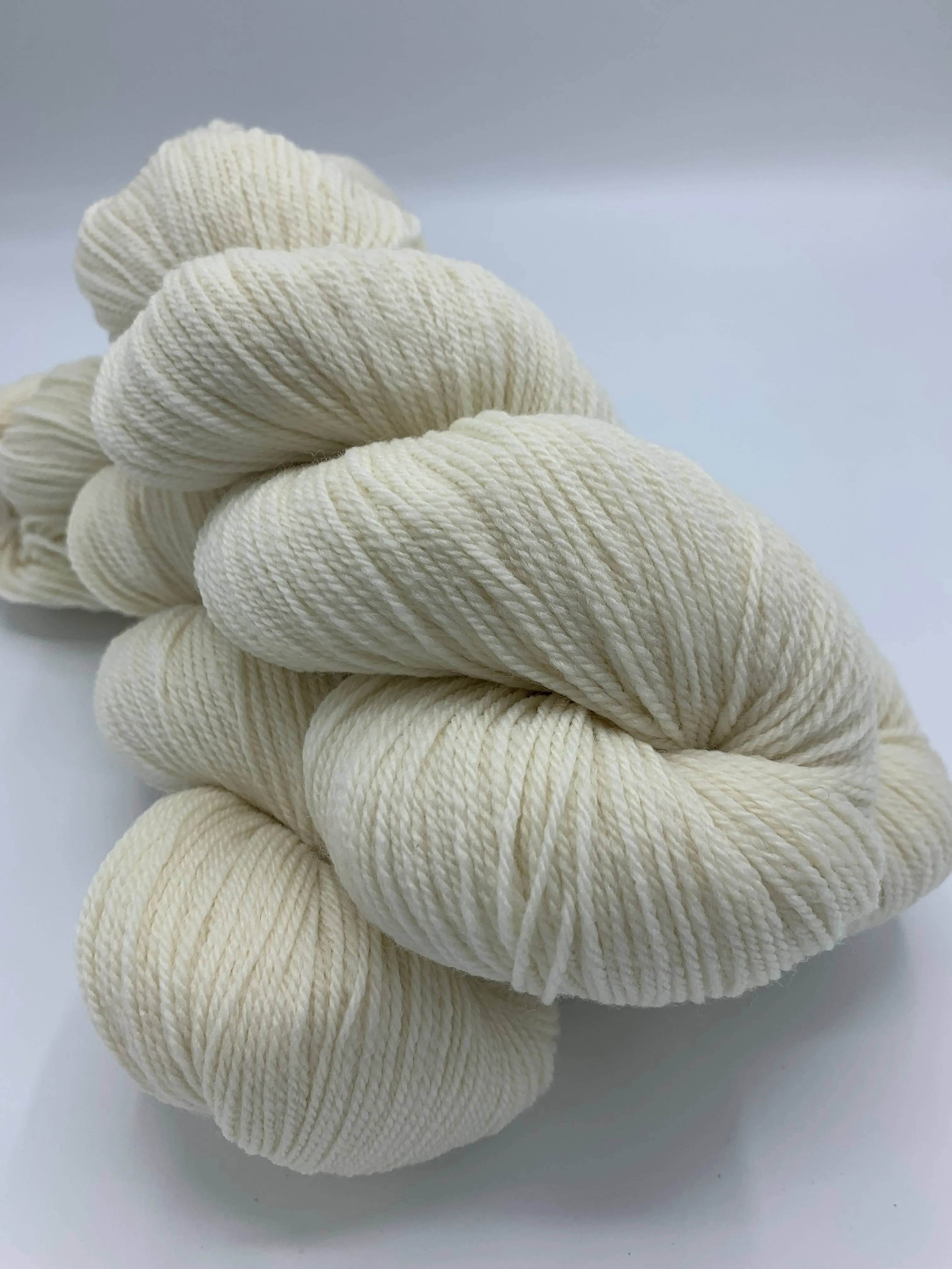 Corriedale-Merino blend, fingering
