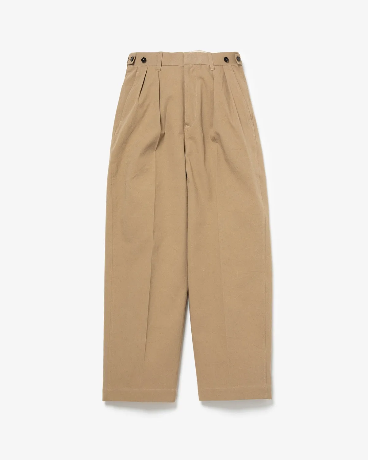 COTTON CHINO CLOTH WAIST ADJUSTMENT PANTS