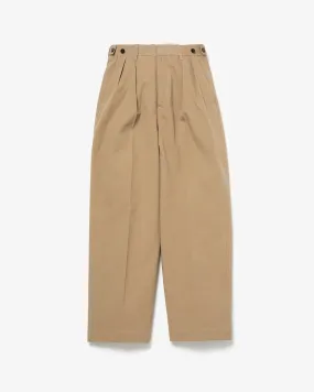 COTTON CHINO CLOTH WAIST ADJUSTMENT PANTS