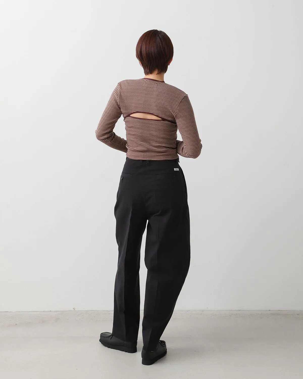 COTTON CHINO CLOTH WAIST ADJUSTMENT PANTS