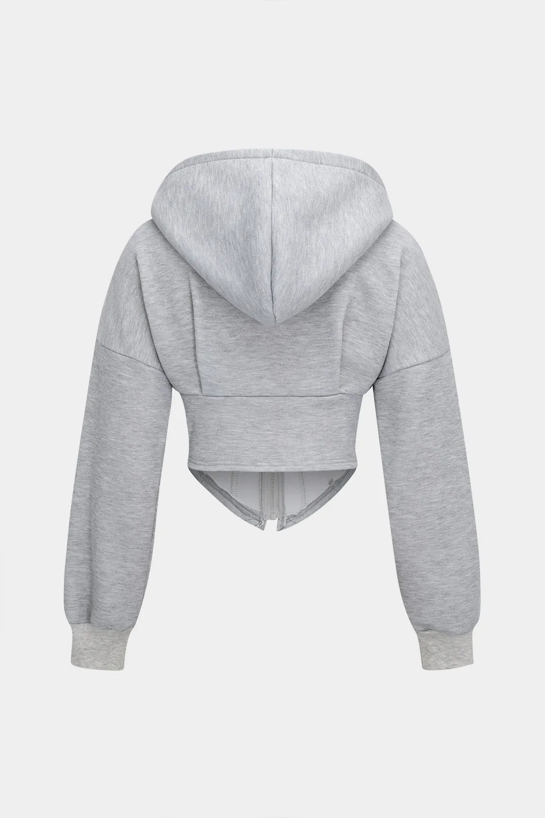 Hooded Zipper Long Sleeve Ceket