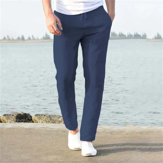 Men's Slim Fit Chino Trousers: Lightweight & Breathable Casual Pants