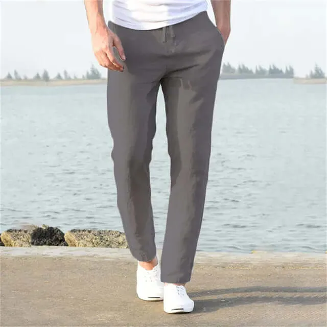 Men's Slim Fit Chino Trousers: Lightweight & Breathable Casual Pants