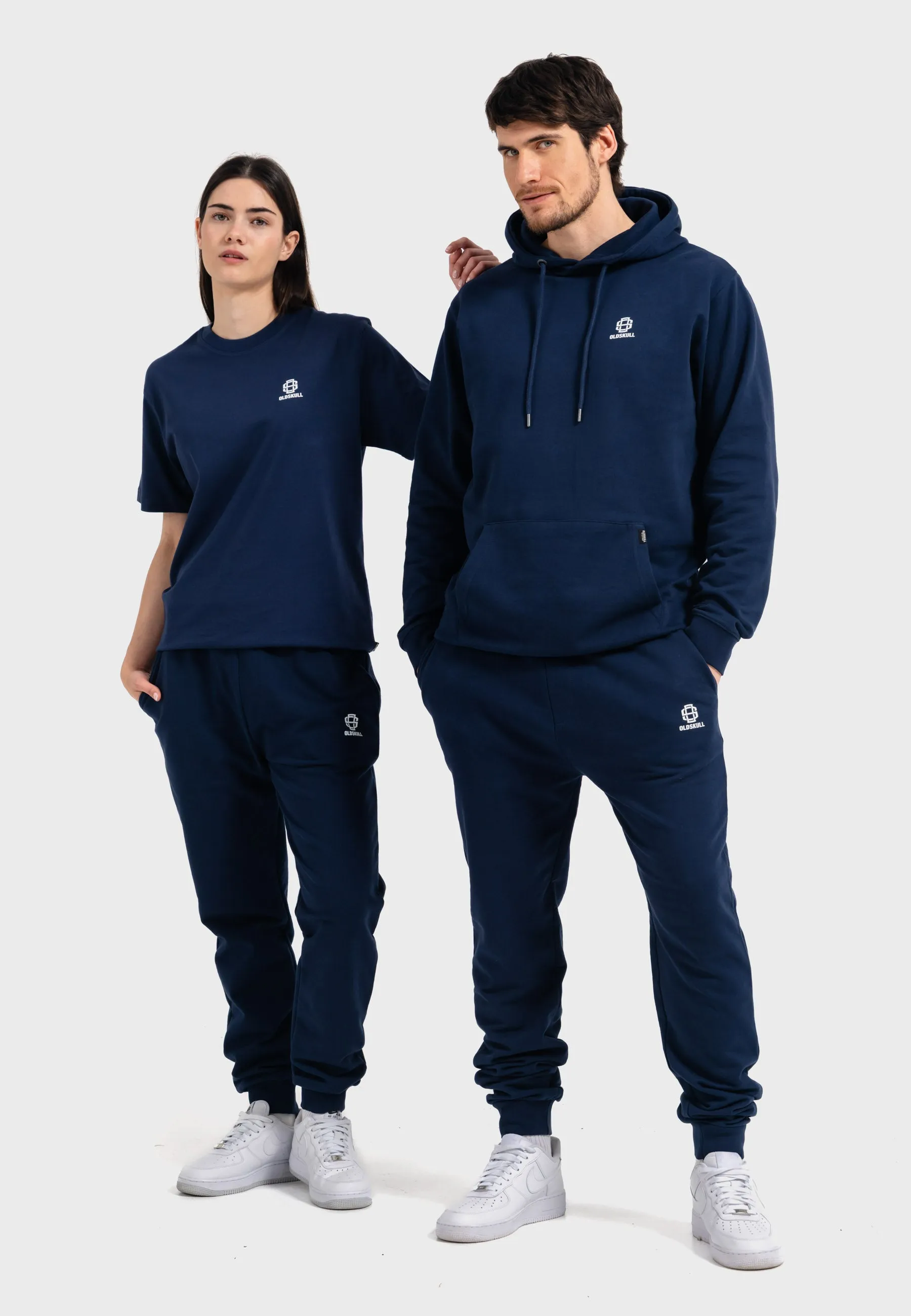 Oldskull Iconic Logo Sweat Jogger Navy Blue