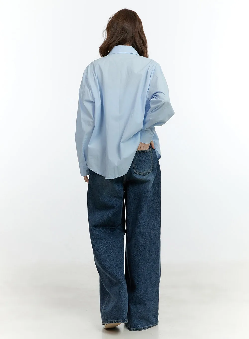 Oversized Button-Up Shirt CF503