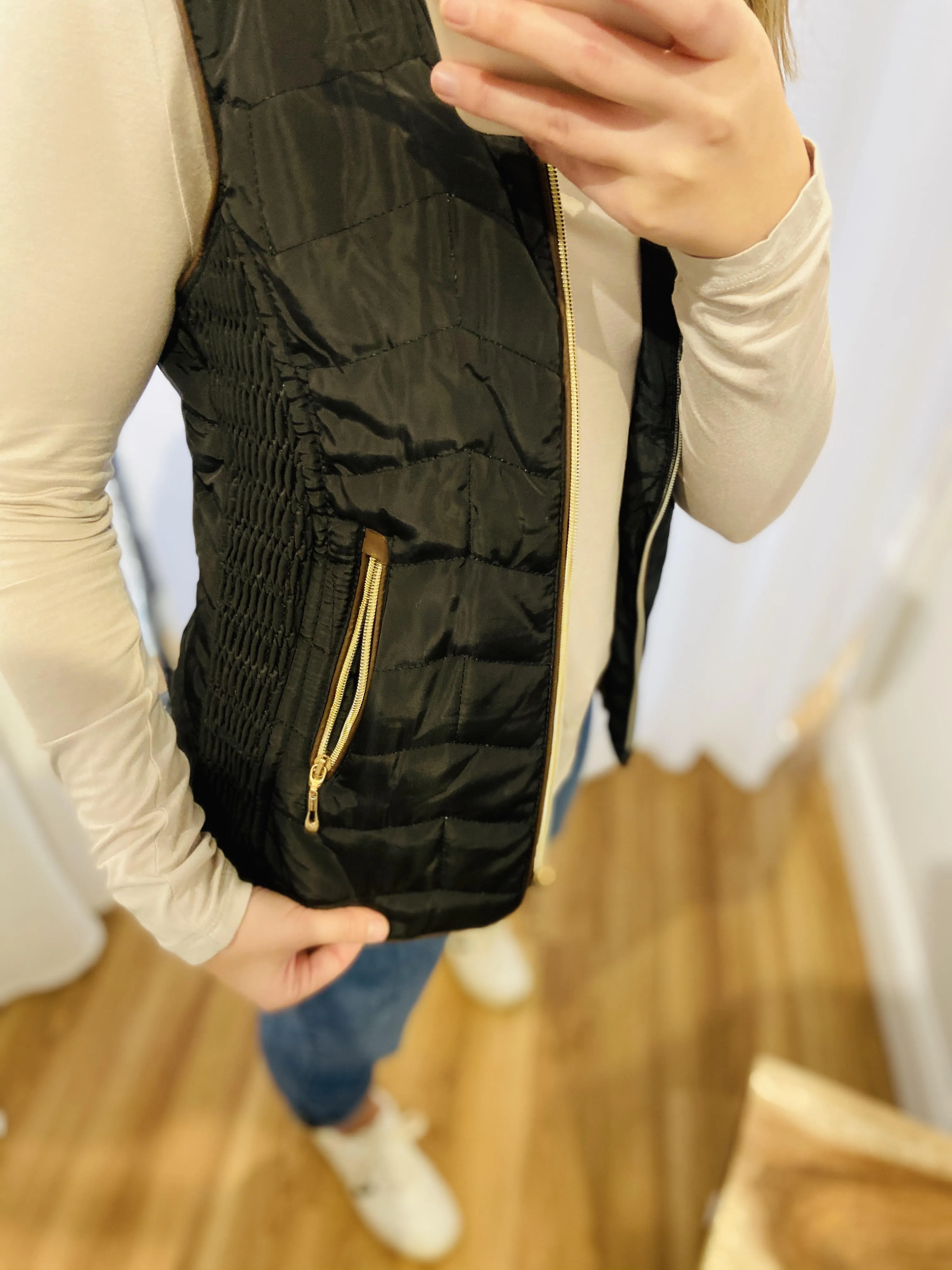 Padded Hoodie Vest