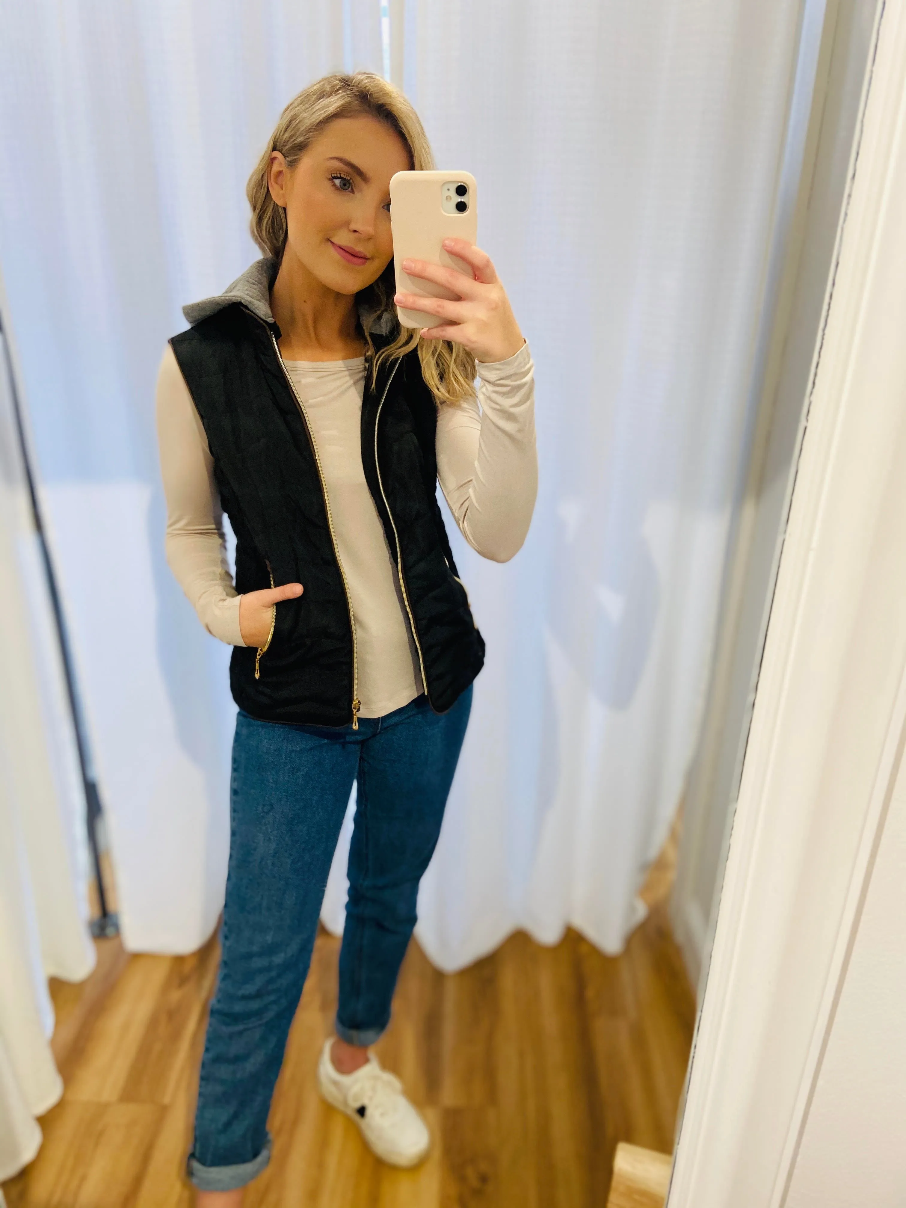 Padded Hoodie Vest