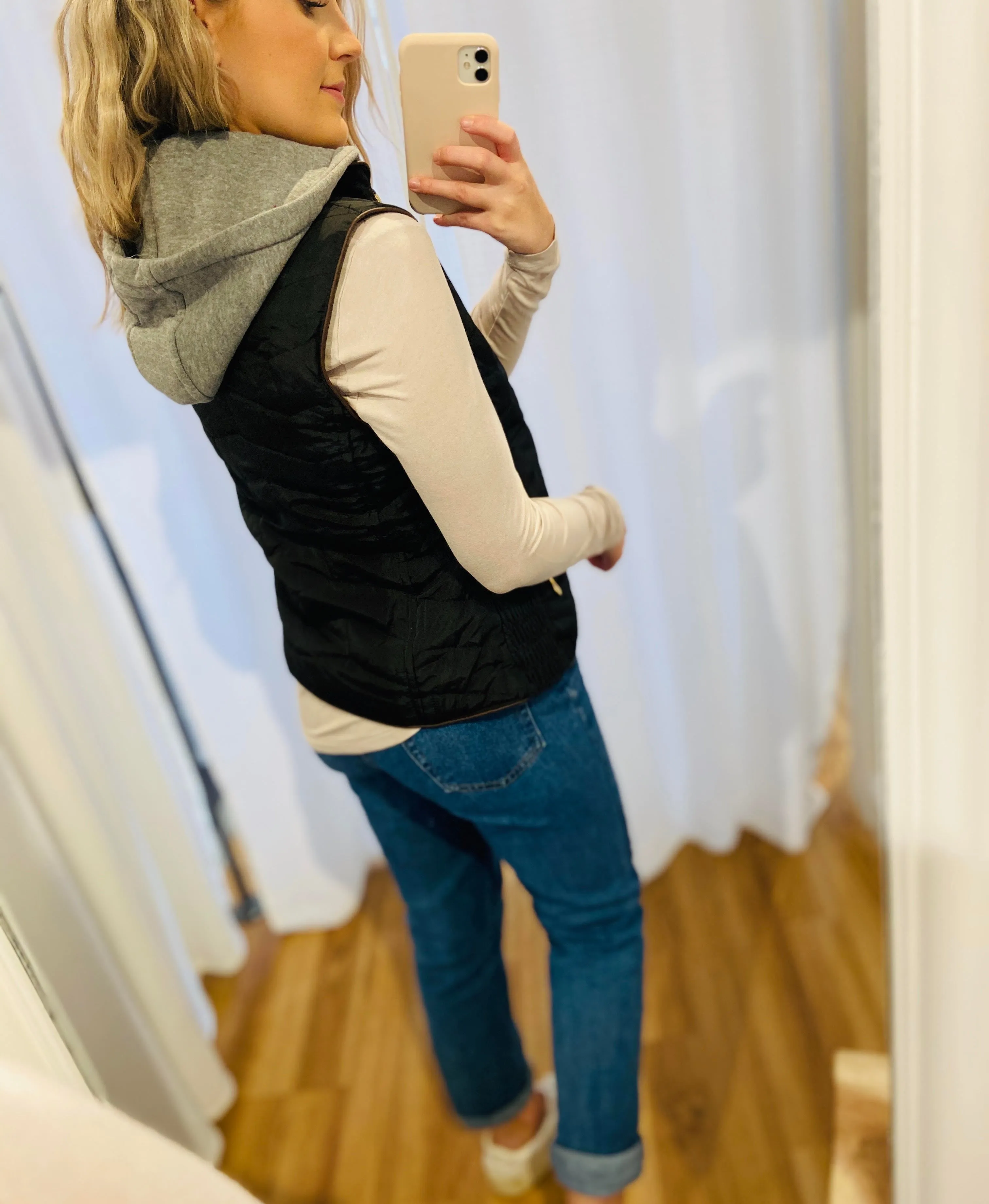 Padded Hoodie Vest