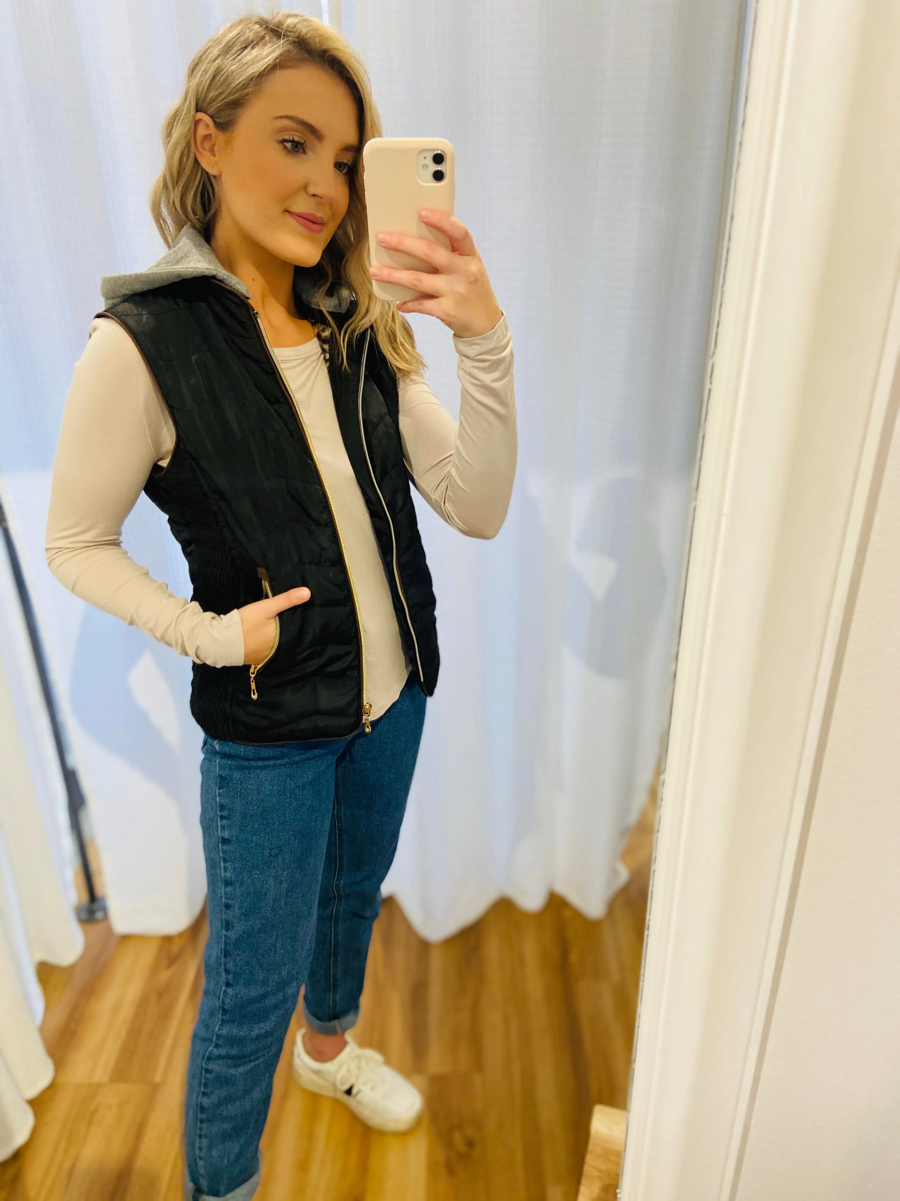 Padded Hoodie Vest