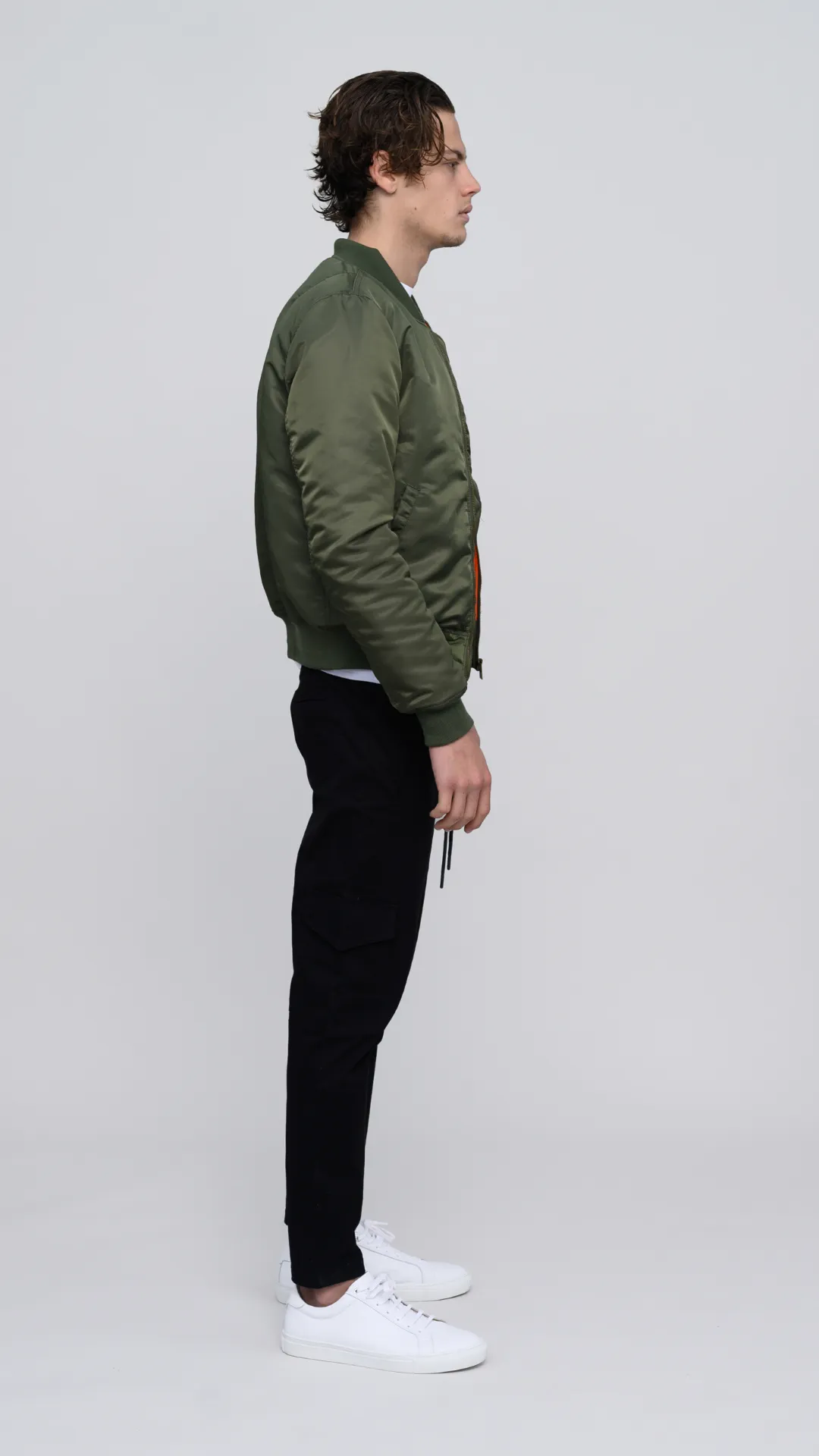 The ESNTLS Olive Bomber Jacket