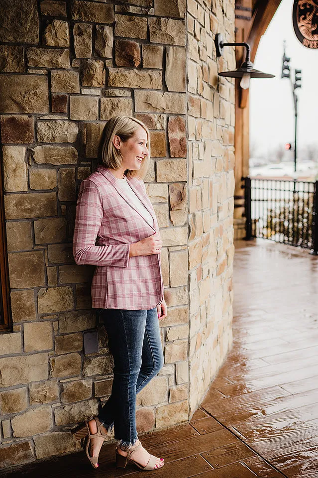 Woven Notched Blazer