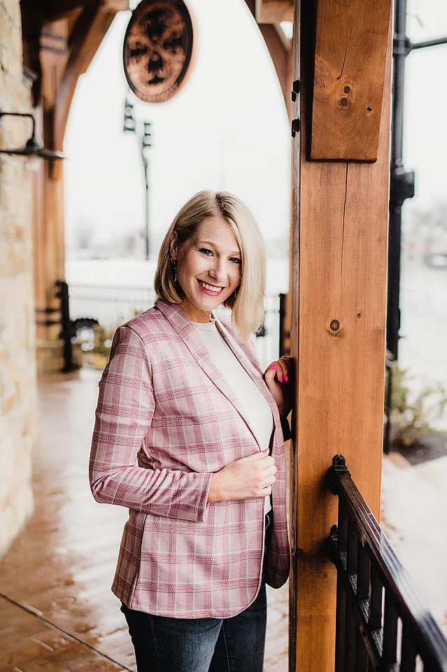 Woven Notched Blazer